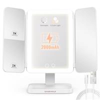 EASEHOLD Rechargeable Makeup Mirror with lights