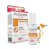 PODERM - INGROWN NAILS EMOLLIENT TREATMENT 2-in-1 - Relieves pain, prevents infection - Lubricates the nail and softens callouses - Professional solutions for hands/feet - Quick & easy - Swiss Made