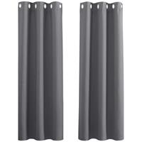 PONY DANCE Thermal Blackout Eyelets Curtains for Living Room/Bedroom/Nersery, 2 Panels