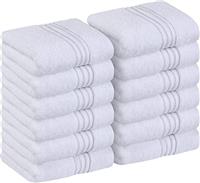 Utopia Towels - Luxury Wash Cloths Set (30 x 30 CM) 100% Cotton Ring Spun, Highly Absorbent and Soft Feel Washcloths for Bathroom, Spa, Gym, and Face Towel