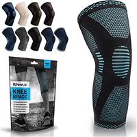 POWERLIX Knee Compression Sleeve - Best Knee Brace for Knee Pain for Men & Women Knee Support for Running, Basketball, Volleyball, Weightlifting, Gym, Workout, Sports