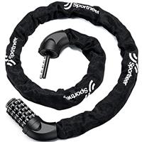 Sportneer Bike Locks - High Security Bicycle Chain Lock 5-Digit Resettable Combination Anti-Theft Cycle Locks Bike Accessories for Bicycle, Motorcycle, Scooter, Door