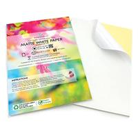 Evergreen Goods A4 Quality Glossy White Self-Adhesive Sticker Paper | Inkjet & Laser Printable | Make Your own Stickers, Arts & Craft, Cutter Plotter, Product Labels