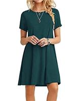 MOLERANI Summer Dresses for Women UK Casual T-Shirt Dress Short Sleeve Ladies Beach Dress