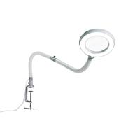 Daylight Anita Floor Lamp - The Ultimate Sewing and Quilting Light with Magnifying Lens, Phone Clamp, Storage Tray and Adjustable Brightness, Metallic Gold