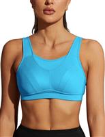 WingsLove Women's Sports Bra High Impact Bra Full Coverage Wirefree Workout Non Padded Ultimate Running Bra Sports Bra Women Plus Size