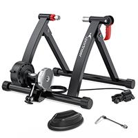 Sportneer Turbo Trainer, Bike Trainer with 6 Resistance Settings for Indoor Bike Trainer Stand Steel Bicycle Exercise Magnetic Stand with Noise Reduction Wheel for Indoor Trainer