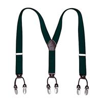 KANGDAI Cowhide Leather Mens Braces for Trousers with Strong Clips Y Style Gift Box Heavy Duty Braces 3.5cm Wide One Size Suspenders Adjustable for Men and Women
