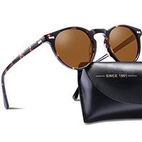 CARFIA Polarised Womens Sunglasses Vintage UV400 Protection Acetate Frame