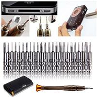 SOBROVO 25 in 1 Silver Steel Alloy Torx Screwdriver Repair T