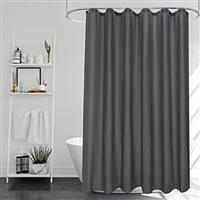 EurCross White Polyester Shower Curtain Mould proof, Water repellant