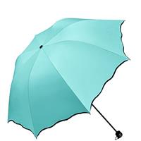 Maibar Sun Umbrella UV Parasol Small Lightweight Lace Folding Umbrellas 210T Parasols 8 Bones for Lady Women
