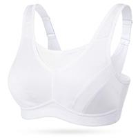 WingsLove Women's High Impact Sports Bra High Support Wireless Adjustable Plus Size for Large Breasts