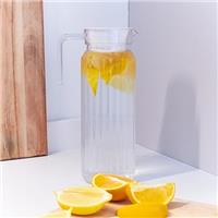 GOLDBEARUK Square Plastic Pitcher Fridge Jug with Lid - 1.1