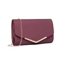 Miss Lulu Women's Clutches Handbag Evening Wedding Bag Ladies Shoulder Purse Crossbody Bag with Detachable Strap