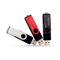 ENUODA Memory Stick 8GB 5 Pack USB 2.0 Flash Drive Swivel Design Fold Storage Thumb Drive (Black Purple Green Blue Red)