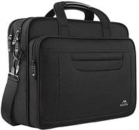 MATEIN Laptop Bag, 15.6 Inch Multifuntional Business Computer Laptop Case, Unisex Spacious Briefcase Shoulder Messenger Bag for Men and Women, Universal Nylon Briefcase for Notebook - Gery