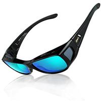 DUCO Wraparound Fitover Glasses Polarized Wear Over Sunglasses for Men Women UV Protection Sun Glasses Driving