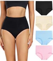 wirarpa Ladies Knickers Cotton Full Briefs High Waisted Underwear Panties for Women Multipack