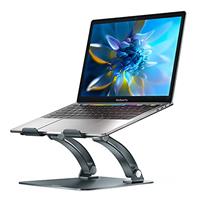 NULAXY Laptop Stand for Desk, Ergonomic Height Angle Adjustable Laptop Riser Elevator with Heat-Vent Computer Stand Holder Compatible with 10-17" Up to 22 Lbs Laptop Notebook Computer
