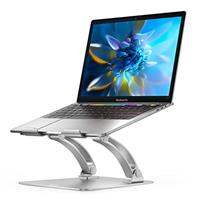 NULAXY Laptop Stand for Desk, Ergonomic Height Angle Adjustable Laptop Riser Elevator with Heat-Vent Computer Stand Holder Compatible with 10-17" Up to 22 Lbs Laptop Notebook Computer