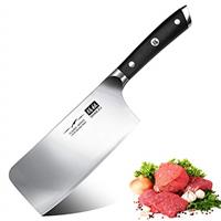Save on SHAN ZU Cleaver Knife, Kitchen Knife 7 Inch Professional Butcher Cleaver Chef Knife Chopper Chinese Butcher Knife High-Carbon Steel German Steel Meat Cleavers for Home Kitchen & Restaurant and more