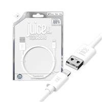 Juice Apple iPhone Lightning 2 m Charger and Sync Cable for Apple iPhone 13, 13 Pro, 12, 12 Mini, SE, 11, XS, XR, X, 8, 7, 6, 5, iPad, Pro, Air, Mini, Airpods Pro - White