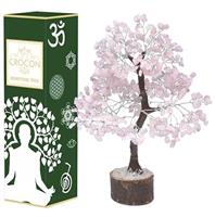Crocon Natural Healing Gemstone Crystal Bonsai Fortune Money Tree for Good Luck, Wealth & Prosperity Spiritual Gift