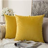 MIULEE Velvet Cushion Covers Soft Decorative Square Throw Pillow Case Pillowcases for Livingroom Sofa Bedroom with Invisible Zipper