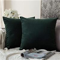 MIULEE Velvet Cushion Covers Soft Decorative Square Throw Pillow Case Pillowcases for Livingroom Sofa Bedroom with Invisible Zipper