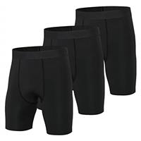 Niksa 1 or 3 Pack Mens Compression Shorts Gym Running Sports Underwear Base Layer Shorts Sports Undershorts Quick-Drying Fabric Mens Workout Shorts with Compression Fit