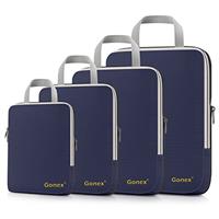 Gonex Compression Packing Cubes Extensible Organizer Bags for Travel Suitcase Organization