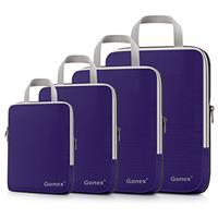 Gonex Compression Packing Cubes Extensible Organizer Bags for Travel Suitcase Organization