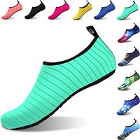 Water Shoes Kids Beach Shoes Aqua Shoes Mens Womens Beach Surf Diving Swim Barefoot Shoes Quick Drying Lightweight Durable Rubber Sole