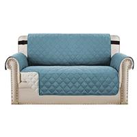BellaHills Water Repellent Sofa Covers Sofa Slipcovers Furniture Protectors for Pets Reversible Couch Covers Non-Slip Furniture Slipcovers with Strap