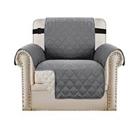 BellaHills Water Repellent Sofa Covers Sofa Slipcovers Furniture Protectors for Pets Reversible Couch Covers Non-Slip Furniture Slipcovers with Strap
