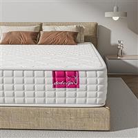 dosleeps Single Mattress 3FT 9-Zone Pocket Sprung Mattress with Memory Foam and Tencel Fabric - Orthopaedic Mattress - Thickness:9.4 Inch,White