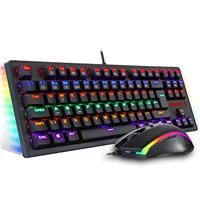 Redragon K552 Mechanical Gaming Keyboard Rainbow Backlit Wired with Anti-Dust Proof Switches for Windows PC