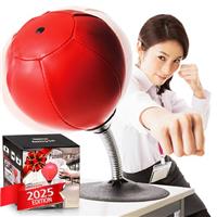 Desktop Punching Bag, [Upgrade, Flexibility] Boxing Bag Speed Balls Boxing High-Performance Spring Chassis & Strong Suction Christmas Thanksgiving Gifts for Kids, Teenagers, Adult