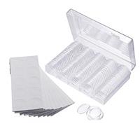 Jiusion 100 Pieces EVA Plastic Coins Case Container Holder C