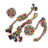 VIEWLON Dog Toy Rope for Large and Strong Dogs, Durable Chew Toy Dog 3 Rope Knots for Aggressive Chewing, Interactive Dog Toy Ropes Teeth Cleaning for Large Dogs