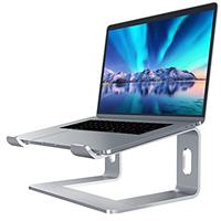 SOUNDANCE Aluminum Laptop Stand for Desk Compatible with Mac MacBook Pro Air Apple Notebook, Portable Holder Ergonomic Elevator Metal Riser for 10 to 15.6 inch PC Desktop Computer, LS1