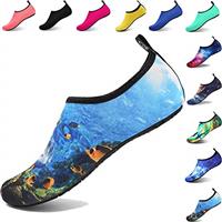 Water Shoes Kids Beach Shoes Aqua Shoes Mens Womens Beach Surf Diving Swim Barefoot Shoes Quick Drying Lightweight Durable Rubber Sole