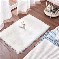 Cumay Super Soft Faux Sheepskin Rug,Rugs living room, Shaggy Bedroom Area Rug Faux Fur Rug Bedside Rugs