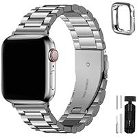 Fullmosa Metal Apple Watch Strap Compatible with Apple Watch Stainless Steel Replacement Band Compatible with iWatch Series 9 8 7 6 SE 5 4 3 2 1