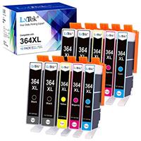 LxTek 364XL Compatible Ink Cartridge Replacement for HP 364XL for Photosmart 5510 5520 6510 6520 7510 7520 Officejet 4610 4620 Deskjet 3070A (4 Black 2 Cyan 2 Magenta 2 Yellow,10-pack)