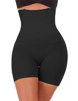 NINGMI Women High-Waisted Tummy Control Bodyshaper Butt Lifter Boyshorts Control Knickers Slimming Briefs