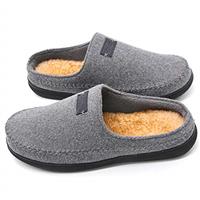Zigzagger Men's Western Style Warm Memory Foam Indoor Outdoo
