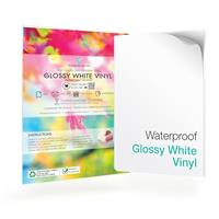 Evergreen Goods Brushed/Glossy Silver/Gold Vinyl Sticker Label - Waterproof, Printable Self Adhesive A4 Sheets - Suitable for Cricut & Silhouette