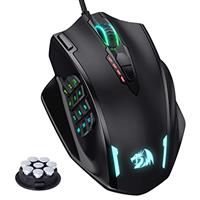 Redragon RGB LED MMO Mouse Laser Wired Gaming Mouse with High DPI, High Precision, 18 Programmable Mouse Buttons